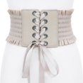 thumbnail image 3 of Ceinture Large pour Femmes sous-Poitrine Cosplay corset Extensible Taille Haute Beige, 3 of 4