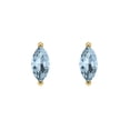 thumbnail image 3 of Clara Pucci 1Ct Natural Swiss Blue Topaz Marquise Cut VVS1 Screw Back Stud 14k Solid hypoallergenic Gold Designer Earrings For December, 3 of 7