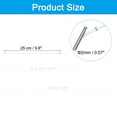 thumbnail image 2 of Uxcell 10 Inch Elastic Barbed Cord 2 mm Loop Stretch Round String with Metal Barb Fasteners, White 50 Pcs, 2 of 7
