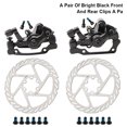 thumbnail image 3 of VALINK Durable Front and Back Disk Brake Kit Aluminum Alloy Calipers 160mm Disc Brake Pads Bike Accessory, 3 of 7