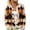 Orange, variant on Stralyhd Womens Cardigan Color Block Casual Open Front Oversized Button Down Knit Sweater Cozy Long Sleeve Fall Winter Outwear Tops L