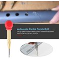 thumbnail image 4 of Automatic Center Pin Hole Punch Wood Press Dent Markers for Wood Tool Spring Loaded Starting Blocks Marking Tool (Gold), 4 of 7