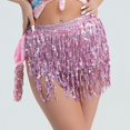 thumbnail image 4 of EchfiProm Skirts for Women Shiny Mini Bodycon Sequin Party Pink Night Out Womens Skirts Stretchy, 4 of 4