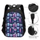 thumbnail image 3 of Balery Wine Glasses And Cocktails Mochila con carga USB para hombre y mujer - Mochila impermeable y antirrobo para laptop con puerto USB para viajes, trabajo, 3 of 7