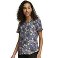 thumbnail image 4 of Cherokee Prints Women Scrubs Top V-Neck Print CK662, 4 of 5