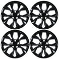 thumbnail image 2 of 17" Set of 4 Hubcaps Wheel Rims Cover for 2023-2025 Honda Cr-V Lx Model Snap-on Installation Black Lacquer, 2 of 11