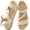 Apricot, variant on Women's Flat Sandals Woven Open Toe Casual Summer Sandals for Beach Walking Daily Outdoor
