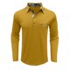 thumbnail image 3 of Blusa y camisa de manga larga con cuello vuelto para hombre, camisa de otoño invierno con botones y bolsillo, camisa de manga larga con cuello vuelto, camisa de poliéster para hombre, 3 of 6