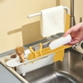 thumbnail image 1 of karymi Multifunctional Expandable Retractable Over Sink Water Filter Drying Rack Basket with Clip for Kitchen Utensils Towels Blue Red Green Yellow 17.72x10.63x9.45 Inches, 1 of 8
