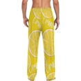 thumbnail image 4 of FREEAMG Lemon Cotton Pajama Pant for Men, Super Soft Lightweight Lounge Pajama Bottoms Drawstring Sleepwear Pant with 2 Pockets, 4 of 7