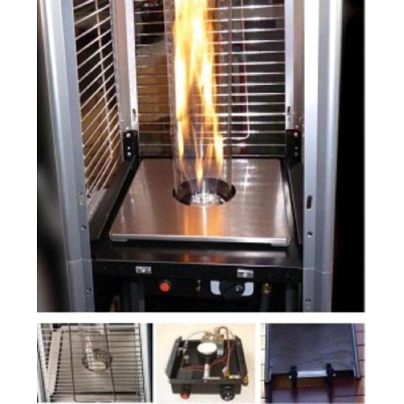 AZ Patio Heaters SGT-BURNER-GS Glass Tube Burner for Square Heater 3 Bolt