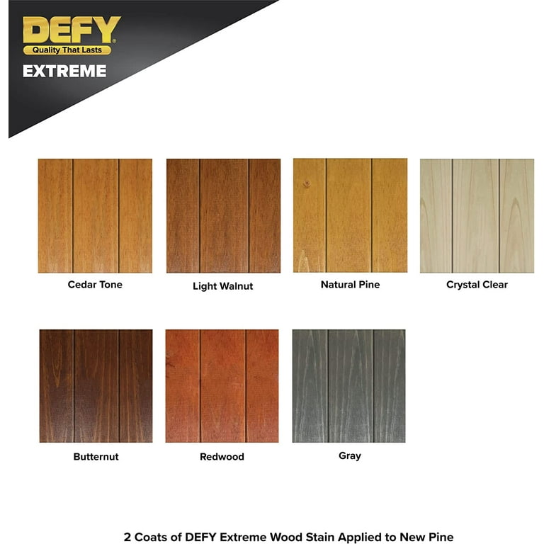 Defy Essential Semi-Transparent Wood Stain 1 Gallon / Cedar Tone