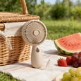 thumbnail image 6 of Lunxisen 1 Pcs Handheld Mini Fan Outdoor Portable Long Lasting Rechargeable Summer Fan, 6 of 9