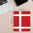 thumbnail image 3 of Danish Flag Square Mousepad Non Slip Rubber Base Mouse Mat For Office Laptop 11.8"X9.8" Inch, 3 of 7