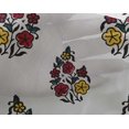thumbnail image 4 of oneOone Georgette Viscose Fabric Leaves & Floral Block Print Fabric BTY 42 Inch Wide, 4 of 5