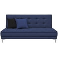 thumbnail image 2 of Sofa Cama Reclinable El Bazar Store Zeus Azul Marino Lino Futon 3 posiciones Abotonado Sala, 2 of 8