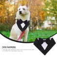thumbnail image 3 of WHAMVOX Pañuelo Triangular Negro Para Perro Con Moño Para Estilo Y, 3 of 8