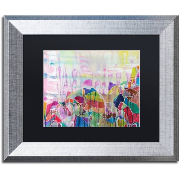 Trademark Fine Art "Chakragill" Canvas Art by Lauren Moss Black Matte, Silver Frame