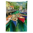 thumbnail image 3 of Ambesonne Italy Tablecloth Rectangular Table Cover, Garda Torbole Town Photo, 60"x90", Multicolor, 3 of 4