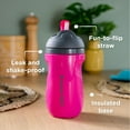 thumbnail image 4 of Tommee Tippee Gobelet Isotherme à Paille Antidéversement, Bouteille d'Apprentissage pour Tout-Petit 12m+, 100 % Étanche, Rose et Menthe, 4 of 6