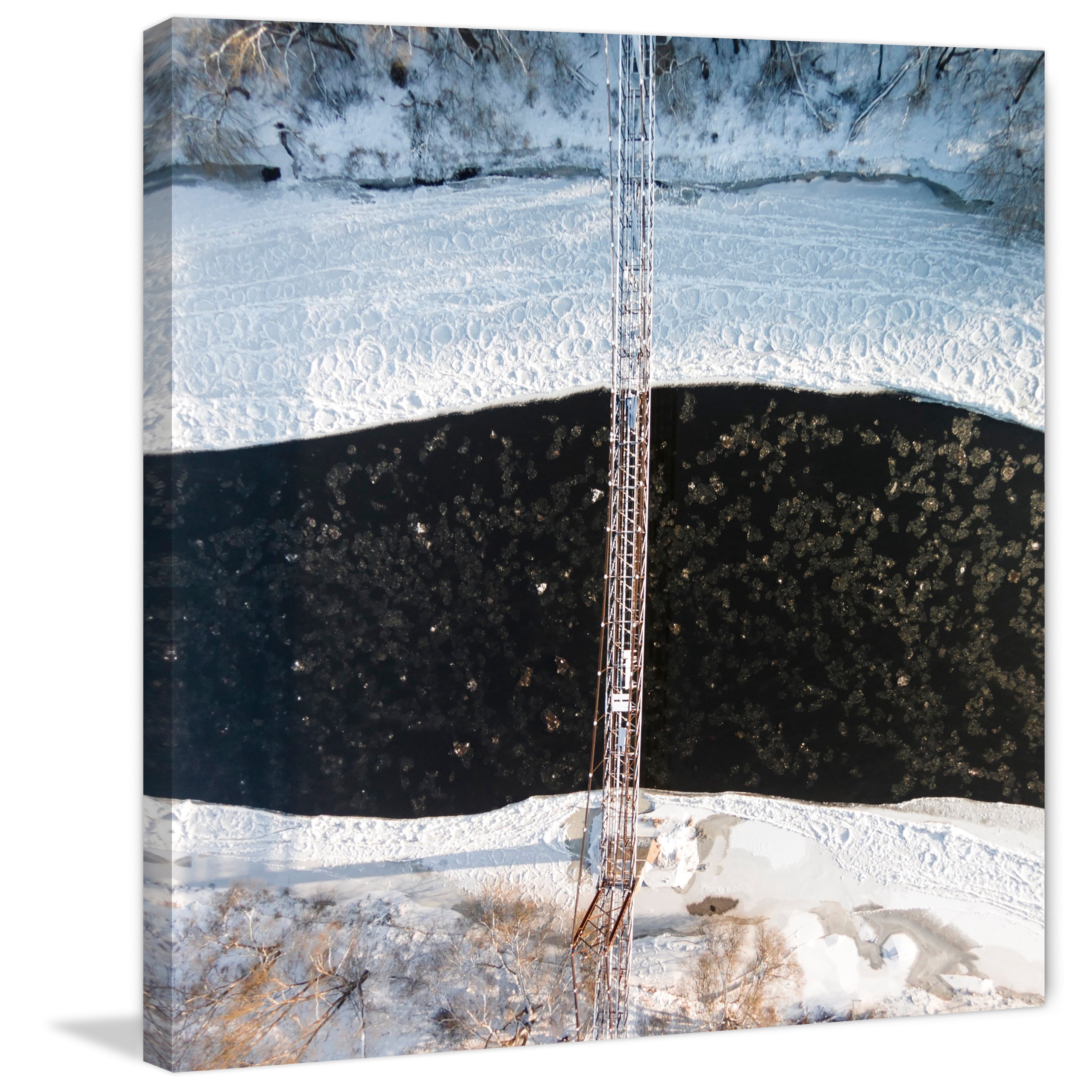 Marmont Hill "Hazardous Crossing" by Karolis Janulis Painting Print on Wrapped Canvas