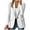 White, variant on Turilly Women's Fashion Solid Button Suit Coat Long Sleeve Hatless Casual Coat Jacket