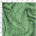 thumbnail image 3 of Soimoi Green Viscose Chiffon Fabric Human Face Print Sewing Fabric Yard 42 Inch Wide, 3 of 6