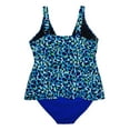 thumbnail image 2 of Simply Fit Women's Plus Size Tankini Bikini Swimsuit Set Tiered Ruffle 16-24, 2 of 3