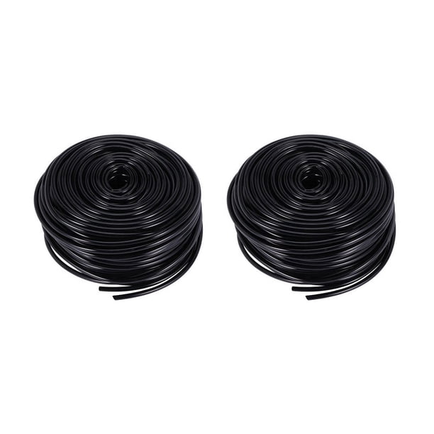 2X 200Ft 1/4 Pulgada Tubo de Distribución En Blanco Manguera de Riego Por Línea de Tubo de Riego de Jardín