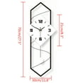 thumbnail image 5 of ANQIDI Modern Rectangle Wall Clocks Large Silent Pendulum Wall Clock Creative Home Decor Clock for Living Room Bedroom, 5 of 10