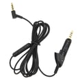thumbnail image 1 of Replacement Audio Extension Cable, Headphones Replacement Audio Cable Cord Multi Function Clear Convenient  For QC15 Headphones, 1 of 8