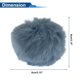 thumbnail image 4 of Accesorios para Casco de Motocicleta Decoración Cola Redonda para Cascos de Motocicleta Bicicleta Esquí Pegatinas de Peluche Gris 1 Juego, 4 of 6