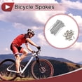 thumbnail image 2 of 36 Set de Radios de Bicicleta 12G 87mm Radios de Rueda de Bicicleta Acero Galvanizado Tono Plateado, 2 of 7
