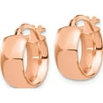 thumbnail image 2 of 14K Rose Gold Jbsp's 6mm High Polished Hoop Earrings (15 X 13.5) Made In Italy le1887r, 2 of 5