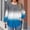 (Fashion 136)Blue, variant on Aimik Women's Plus Size Gradient T-shirt Long Sleeve Round Neck Loose Home Top Casual Comfort Womens Blouse for Spring and Fall