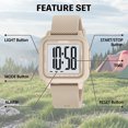 thumbnail image 5 of SKMEI Men Watches Digital Watch for Men Sports Military Waterproof Wrist Watches with LED/Alarm/Stopwatch, 5 of 9