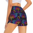 thumbnail image 3 of Haiem Indian Mandalas Dragonfly Women's 2 in 1 Running Shorts - Lightweight Athletic Workout Gym Yoga Breathable Sports Shorts Liner with Phone Pockets-Large, 3 of 9