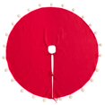 thumbnail image 1 of Jupe Ronde Rouge à Pompons 72 Po., 1 of 1