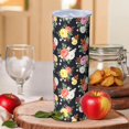 thumbnail image 2 of Pioneer Flower Floral Print Pattern 20oz Skinny Tumbler with Straw & Lid, Double Wall Vacuum Insulated Cup, Leak-Proof, Cup Holder Friendly, Hot 6H Cold 12H, 2 of 6