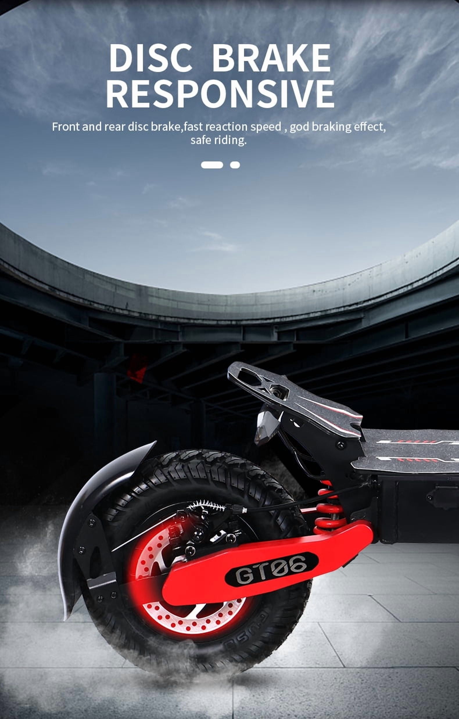 GT06 Electric Scooter for Adults, 1200W Peak ,48V 23.4AH Foldable Fast E Scooter, Up to 30MPH Top Speed, 11" Off-Road Tires, 330lbs MAX Load