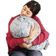 thumbnail image 5 of Chubby Blob Seal Plush Pillow, Cute Stuffed Animal Seal Plushie Toy, Cotton Plushy Ocean Gray 16 Inch, 5 of 5