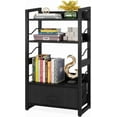 thumbnail image 1 of Book Shelf Small Bookshelf Wood Bookcase Industrial Bookshelf with Edge Protection Metal Narrow Bookcase Storage Organizer Display Rack for Bedroom Home Office (Rustic ), 1 of 7