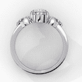 thumbnail image 3 of 3 Stone Diamond Ring 1.20 CT Oval Cut Lab Grown Diamond Solitaire Engagement Ring, Side Pear Diamond Ring, Anniversary Proposal Ring For Her, 3 of 4