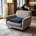 thumbnail image 4 of Memory Foam Chair Cushion Slow Rebound Non Slip Breathable Seat Pad Removable Washable Cover for Kitchen Office Dining Car 17x17in, 4 of 6