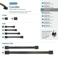 thumbnail image 6 of Amerock Candler 3 inch (76mm) Center-to-Center Oil-Rubbed Bronze Cabinet Pull - 10 Pack, 6 of 8