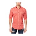 thumbnail image 1 of I-N-C Mens Vera Button Up Shirt hotsauce S, 1 of 1