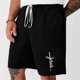 thumbnail image 2 of Mens Casual Shorts Lace-Up Elástico Cintura Bolsillo Ejercicio Fitness Hogar Pantalones de Media Longitud para Diario, 2 of 5