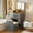 Gray, variant on Gurexl Fluted Small Vanity Desk with Mirror and Lights, 3-in-1 Compact Makeup Vanity Set with Hidden Storage Stool, Mini Dressing Table with 3 Drawers, Gift for Little Girls/Kids (White)