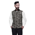 thumbnail image 1 of Atasi Fruits Casual Jacket For Men Printed Nehru Jacket Mens Wedding Indian Waistcoat Mandarin Blazer-XX-Large, 1 of 4