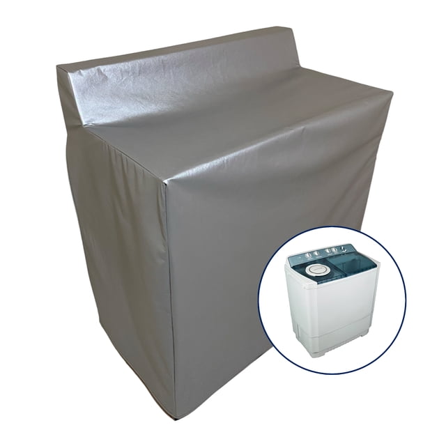Funda para Lavadora Doble Tina Cubierta de Lavadora Doble Tina Fundas Lavadora Impermeable Protector de Lavadora Doble Tina (18 kg)
